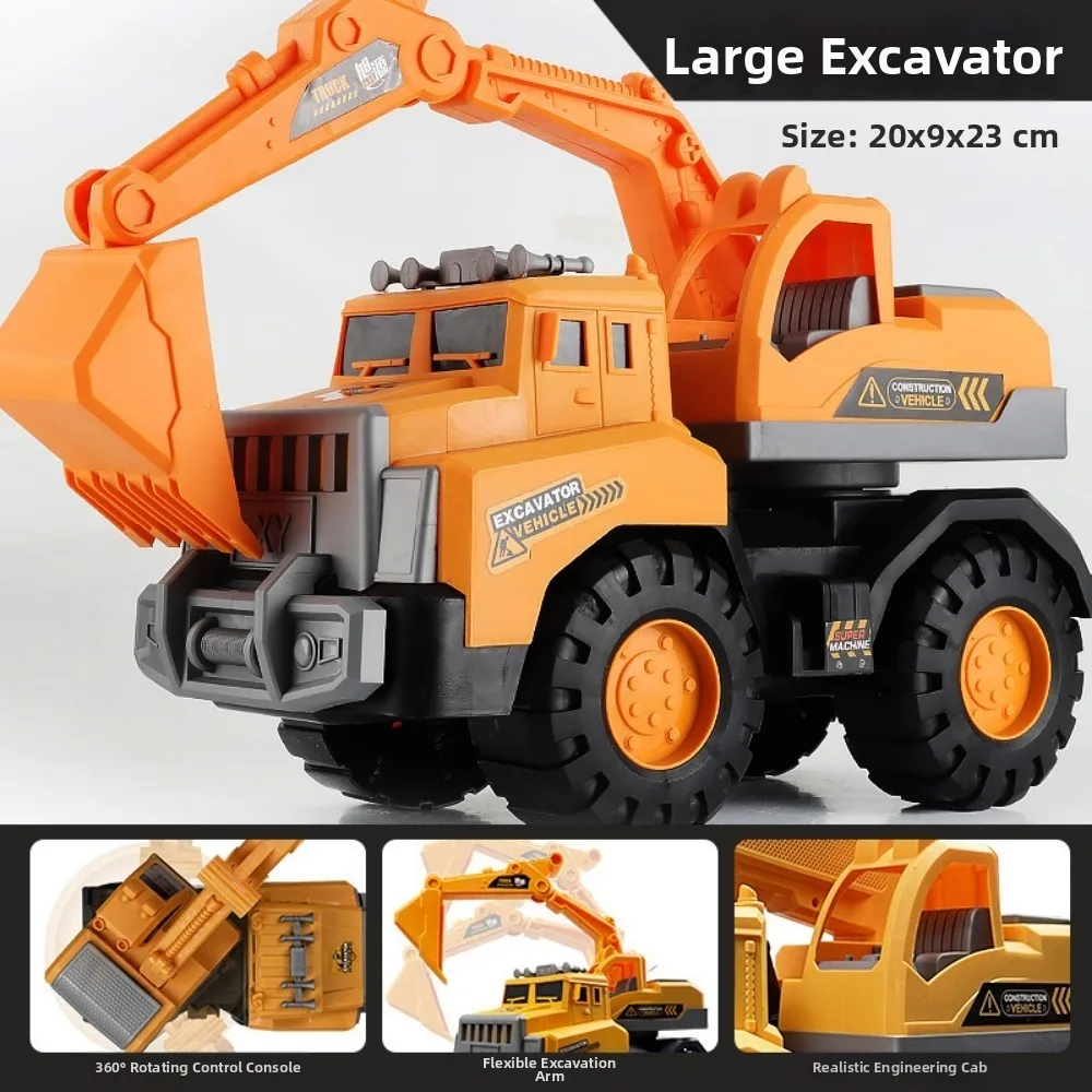

Plastic Engineering Transport Vehicle Toys Drop Resistant 4 Styles Tractor Excavator Bulldozer Children Collection Gifts