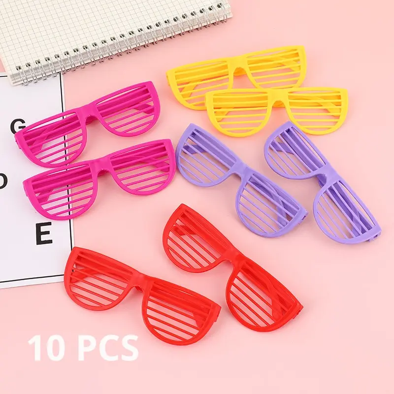 10Pcs Children Shutter Glasses Holiday Masquerade Party Funny Funny Party Oversized Glasses