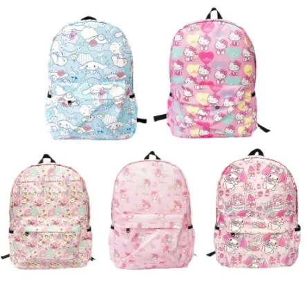 Sac à dos léger en peluche My Melody Anime pour étudiants, sac à dos Kawaii Cinnamoroll, Sanurgente, hydrofuge, gril, nouveau