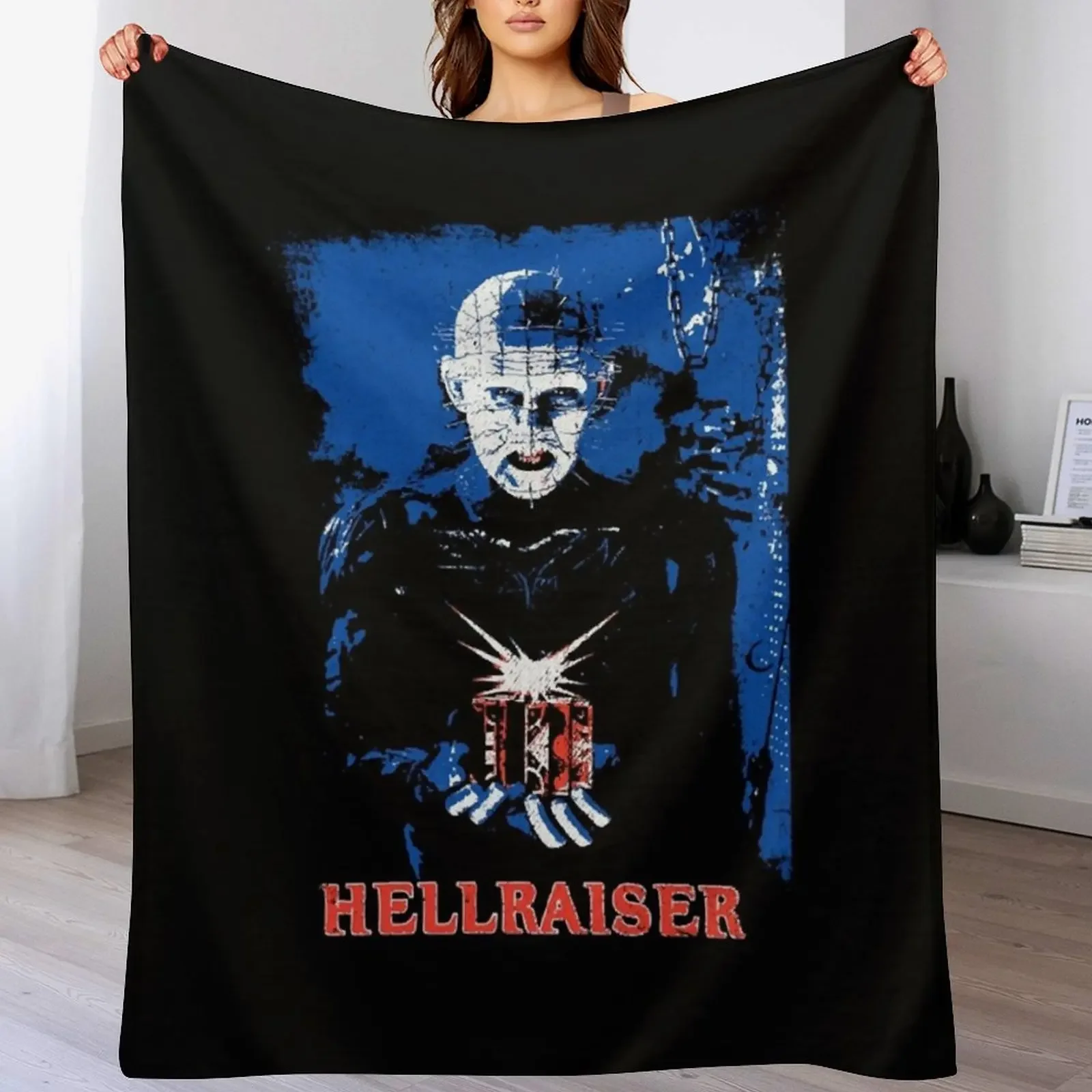 

Hellraiser Classic T-Shirt Throw Blanket Shaggy Furry Soft Blanket for Bedroom Living Room