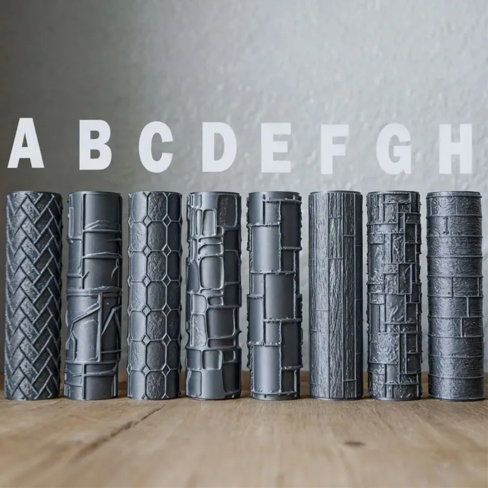 مجموعة أدوات أسطوانة تشكيل التضاريس الاحترافية لطاولة الرمل والديوراما وألعاب الحرب وحرف الهاوية تخلق نسيجًا واقعيًا من الطوب #1