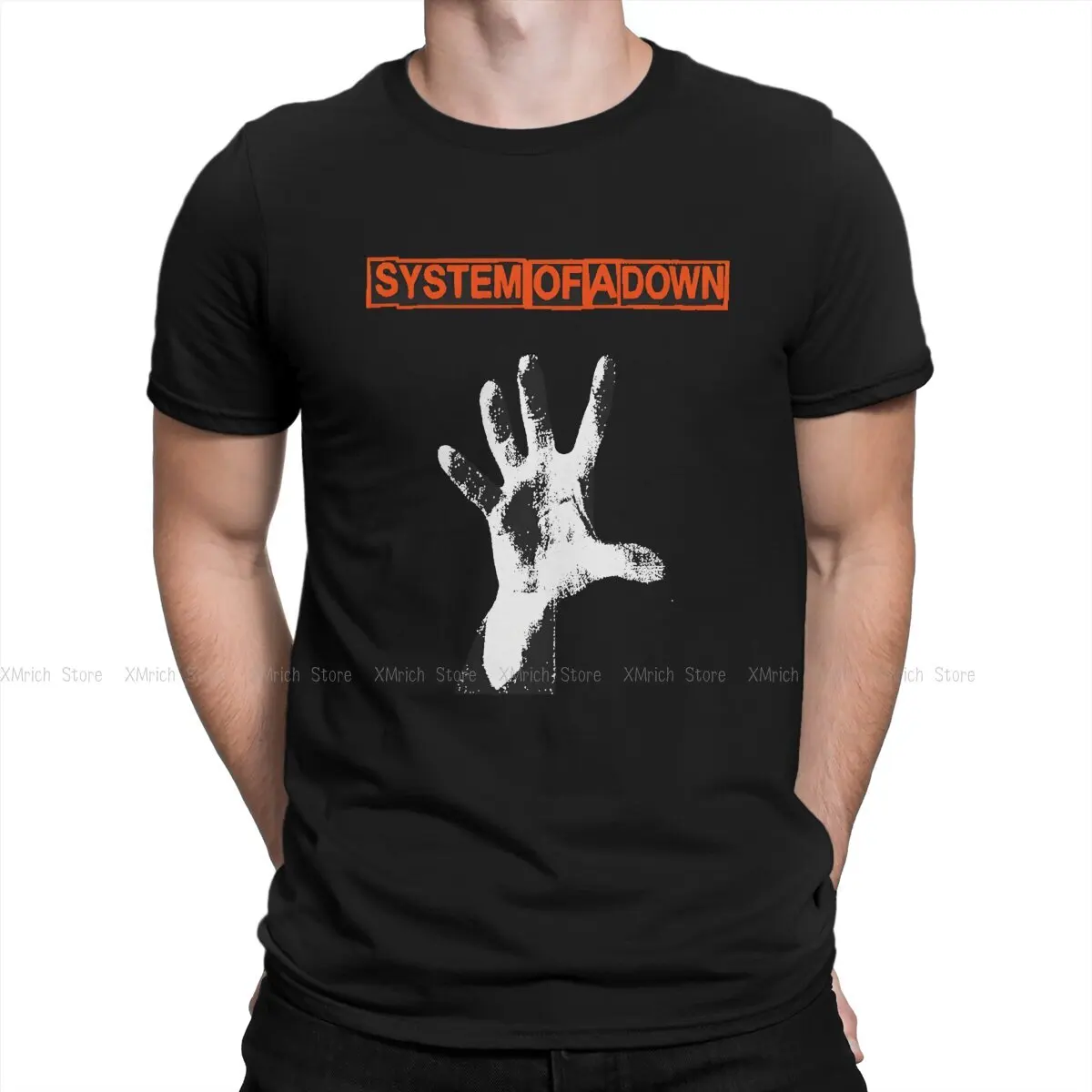 System Of A Down Creative TShirt for Men Impressive Round Neck Pure Cotton T Shirt Hip Hop Birthday Gifts Streetwear