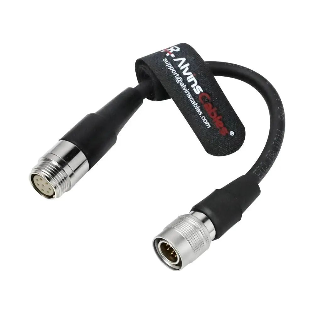 Alvin's Cables Servo Zoom Control Cable for Fujinon Servo Lenses, for Canon Zoom Controllers, Hirose 12-Pin to 8-Pin Adapter Cab