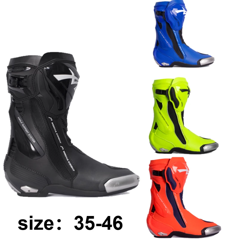 

2025 New BENKIA Mocha Motorcycle Long Boots CE Certification BotasTrack Racing Shoe vInternal External Dual Boots TPU Protection