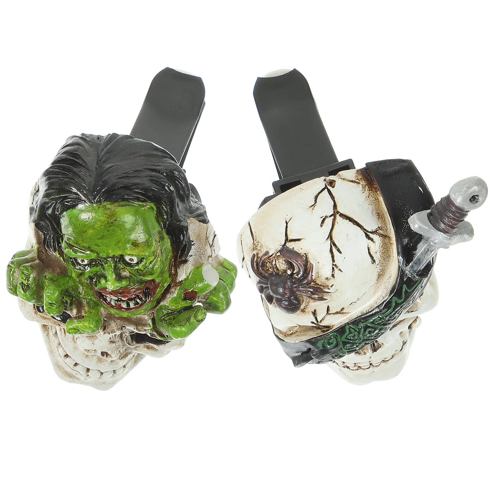 

2pcs Car Aroma Diffuser Skull Clip Vent Resin Decor Scented Air Freshener Car Supply Home Decoration Item