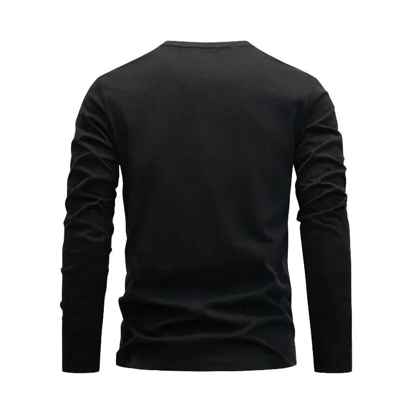 Autumn Unisex Long Sleeve Round Neck T-shirt, 100% Pure Cotton, Eagle Print Representing Courage & Freedom