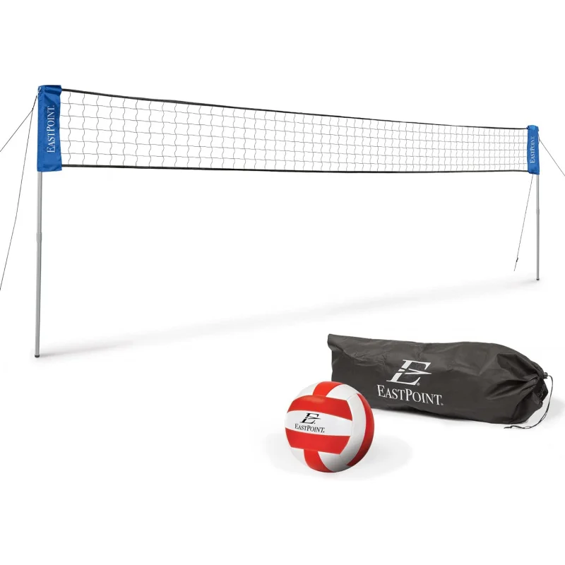 

Easy-Fit Adjustable Volleyball Net - Fits Yards Adjusts from 10 ft. to 30 ft. Long - includes All Accessories