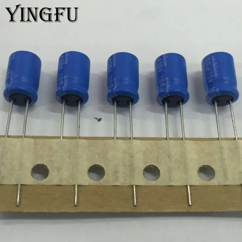 10 unidades/100 unidades NICHICON BT série 8x11,5mm 10V100uF capacitor eletrolítico de alumínio de alta confiabilidade