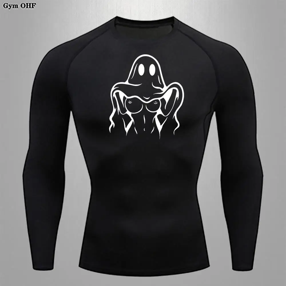 T Shirts Men Sportswear Rashguard Jiu Jitsu Mens Tshirt Compression Top Dry Fit Shirt Breathable Gym Fitness Running Trained
