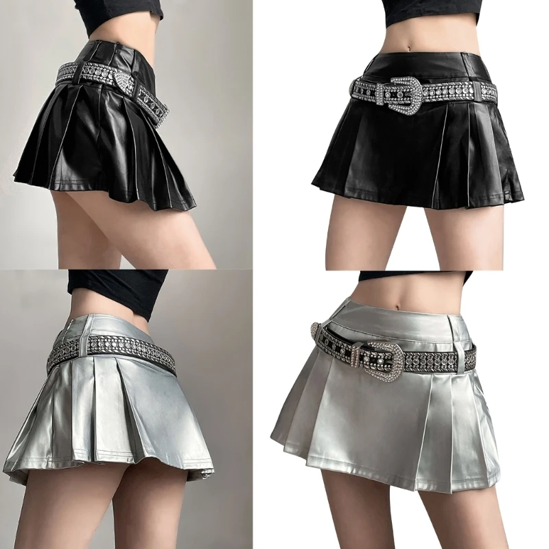 Versatile High Waist Pleated Mini Skirt for Women Perfect for Parties and Clubs Dropship