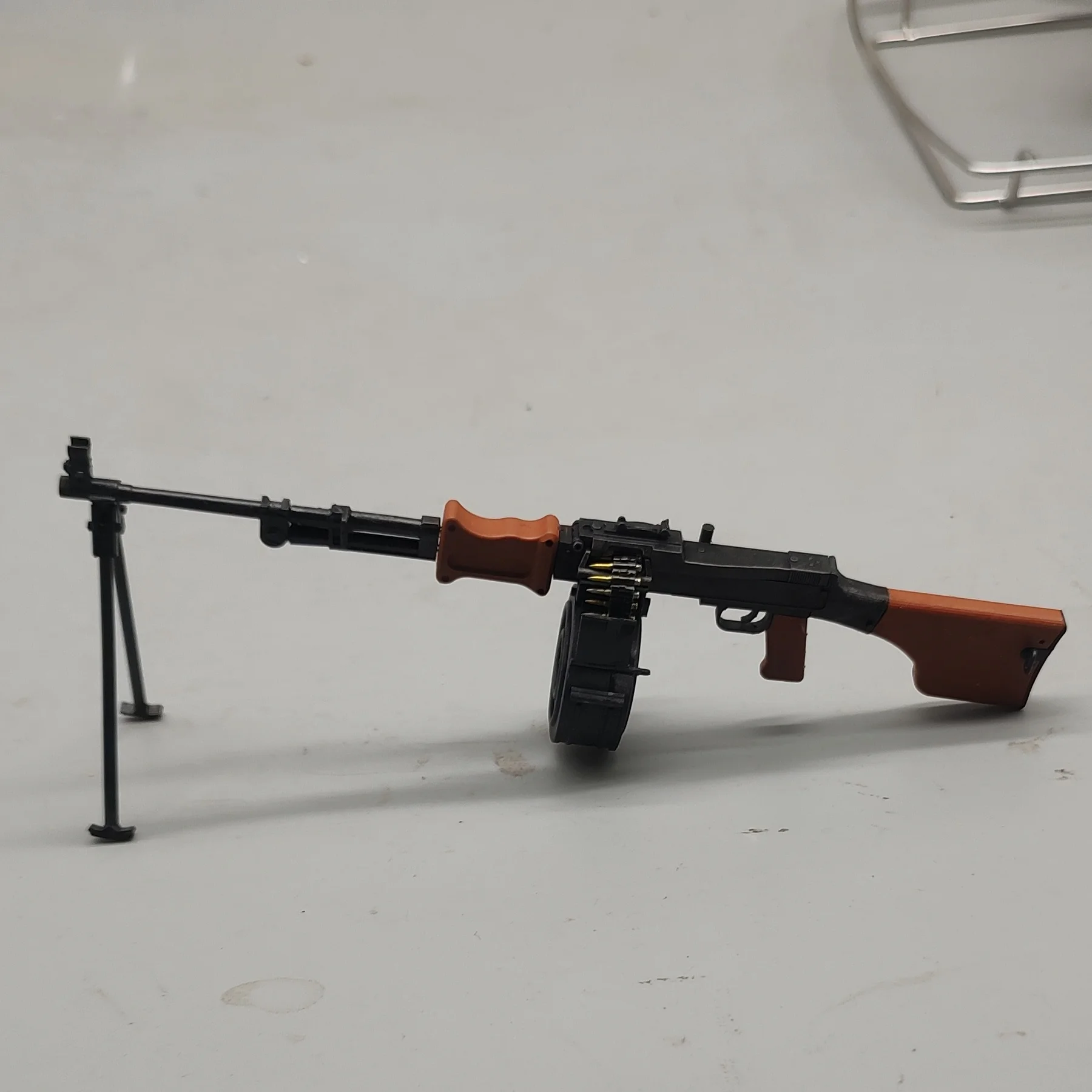 Modelo soviético RPD LMG impreso en 3D, escala 1/6, réplica precisa de pistola de juguete en miniatura para figura de acción, pantalla de escritorio