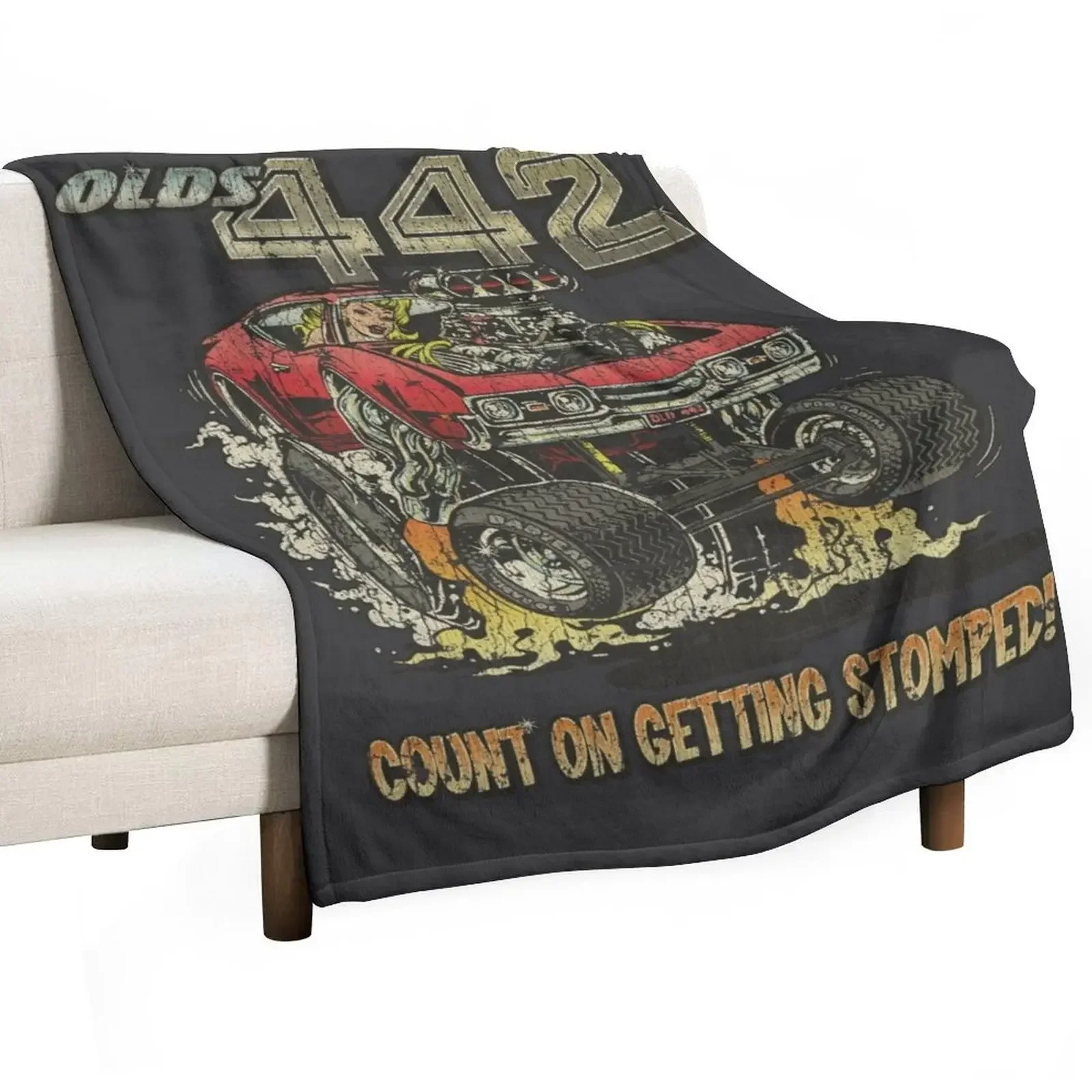 

Olds 442 Count on Getting Stomped 1968 Throw Blanket For Baby cosplay anime warm winter Thin Blankets