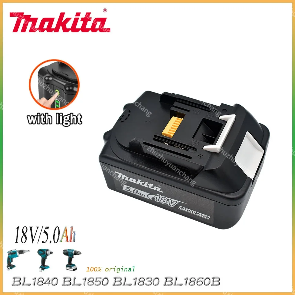 

Original Makita 18V 4.0Ah 5.0Ah 6.0Ah Rechargeable Power Tools Battery with LED Li-ion Replacement LXT BL1860B BL1860 BL1850