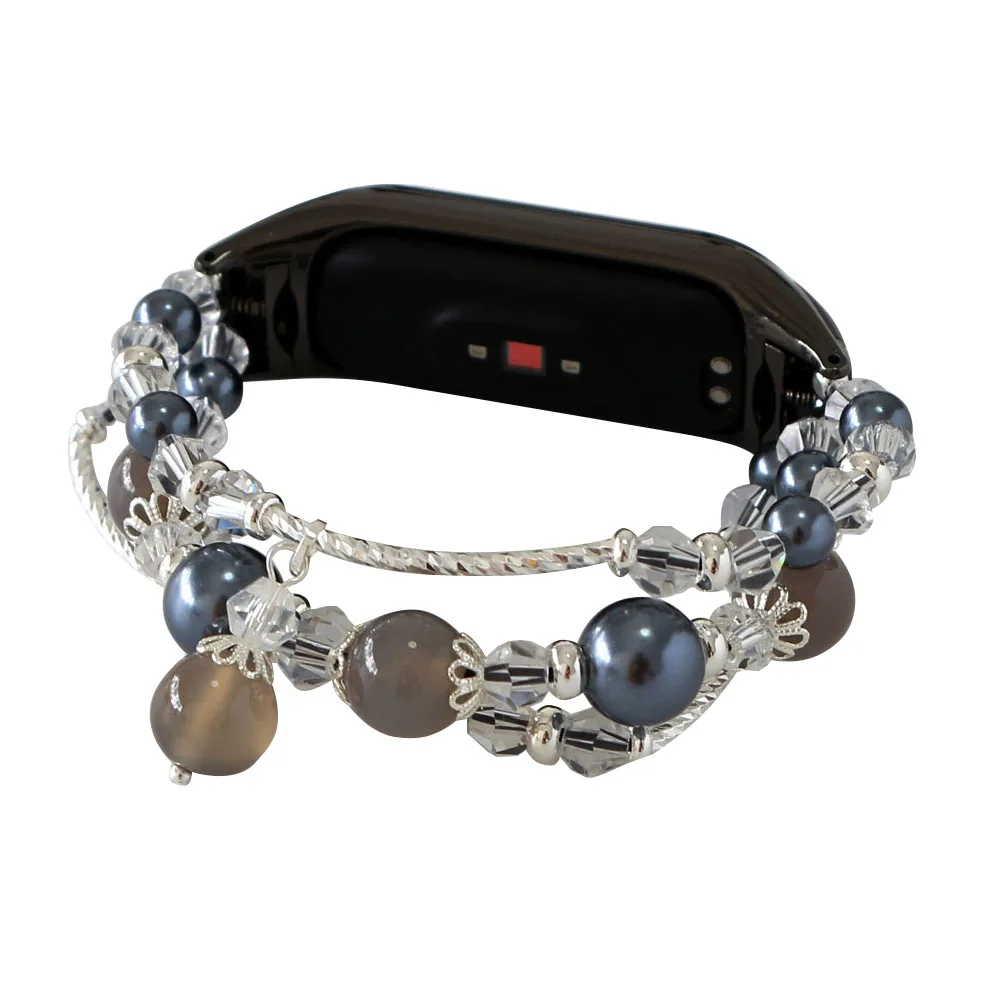 

Mi Band 8/9, женский ремешок для часов, нарядный браслет с кристаллами для Xiaomi Smart Band 9/10/8, элегантный браслет