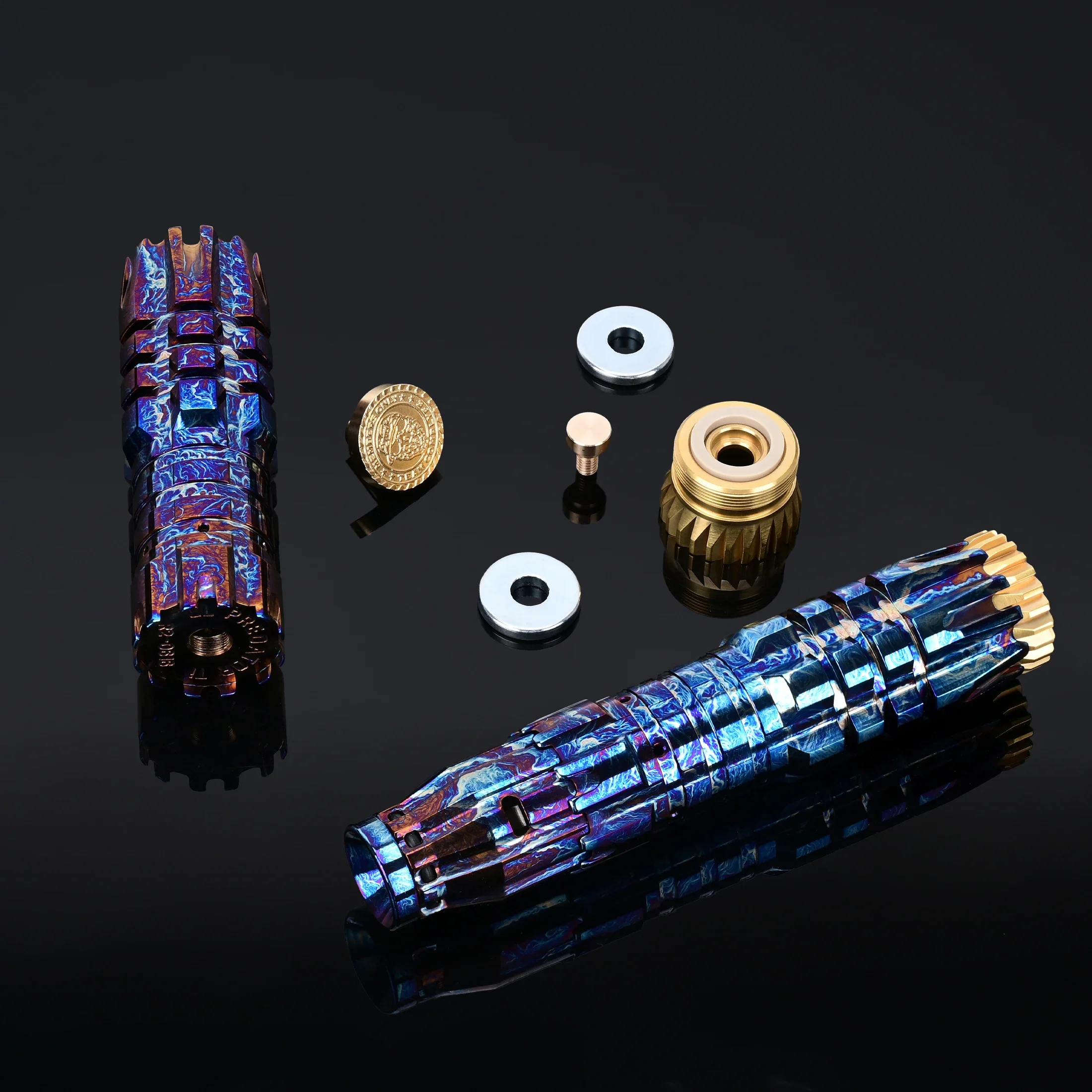 Wolfcoolvape Complyfe Predator 18650 Mech Mod Kit Titanium Alloy Mechanical Vape Mod for Advanced Vapers and Collectors