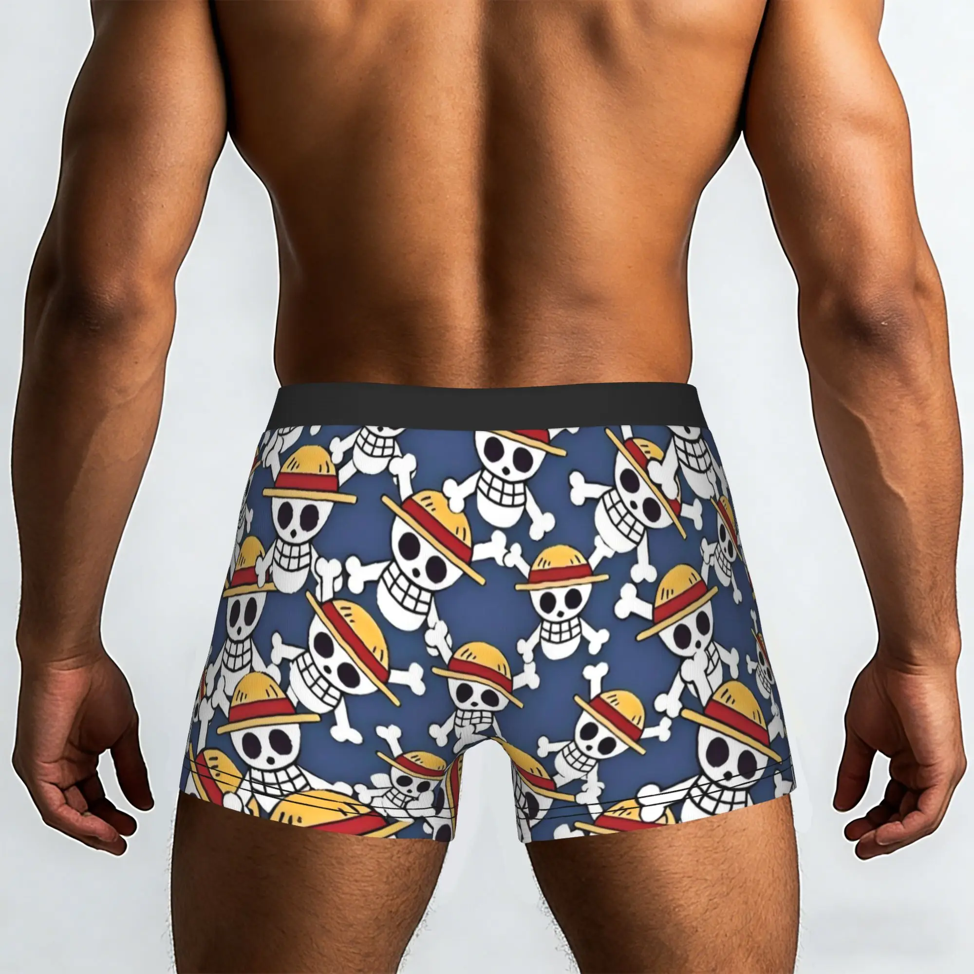 Straw Hat Pirates One Piece Underpants Homme Panties Men's Underwear Ventilate Shorts Boxer Briefs