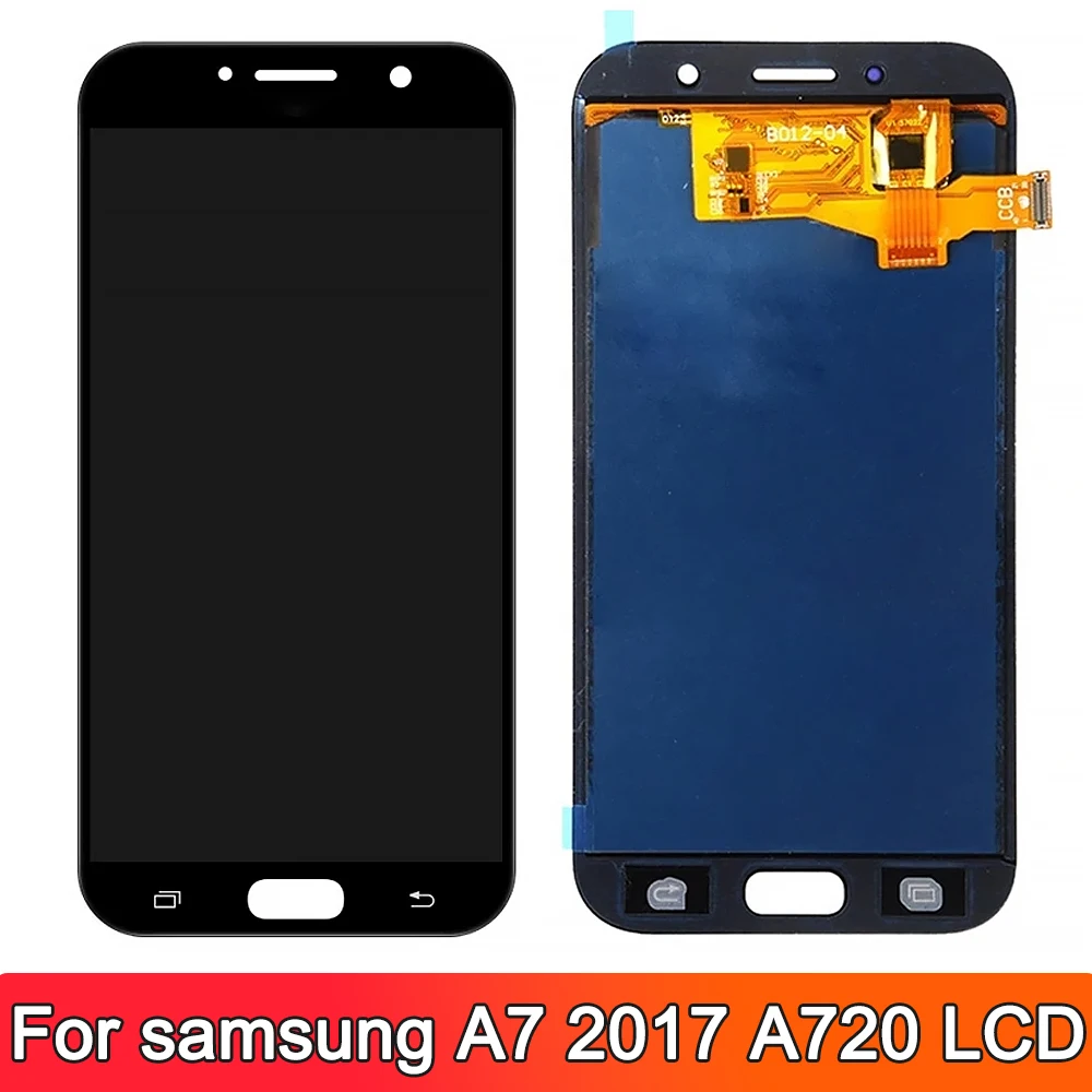 TFT For Samsung Galaxy A7 2017 A720 Display Touch Screen Digitizer Assembly Replacement For Samsung A720F A720M SM-A720F