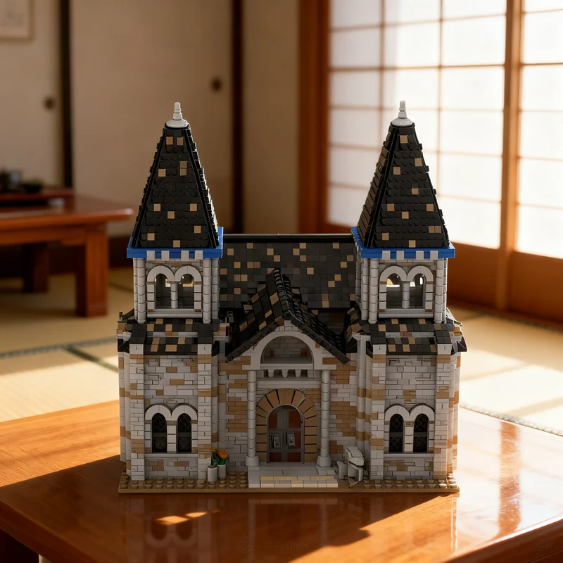 

9289 деталей MOC: Модель университета эпохи империй (Западная Европа) — конструктор, подарок, креативный коллекционный декор для демонстрации