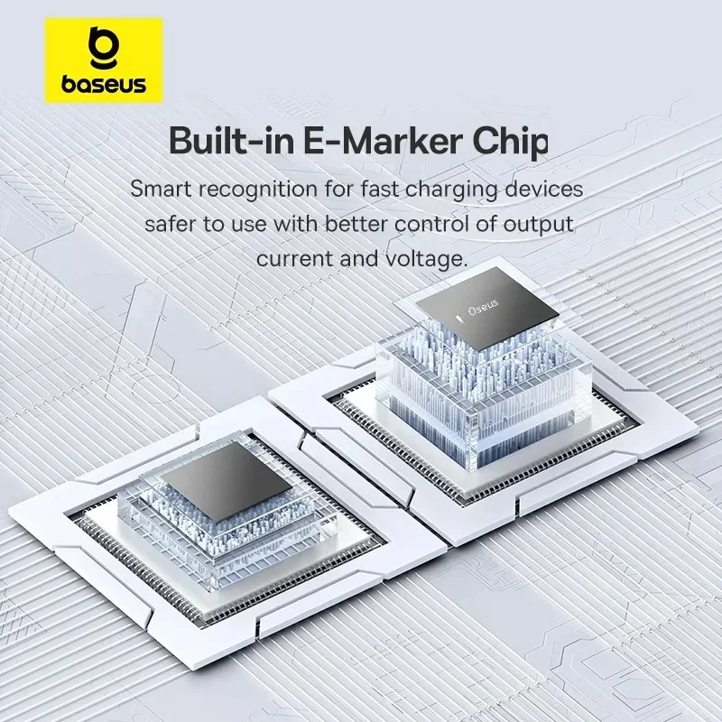 Baseus 개폐식 C타입 to C타입 케이블, PD 100W 고속 충전 데이터 와이어 코드, 맥북 아이패드 아이폰 16 프로 맥스 삼성용