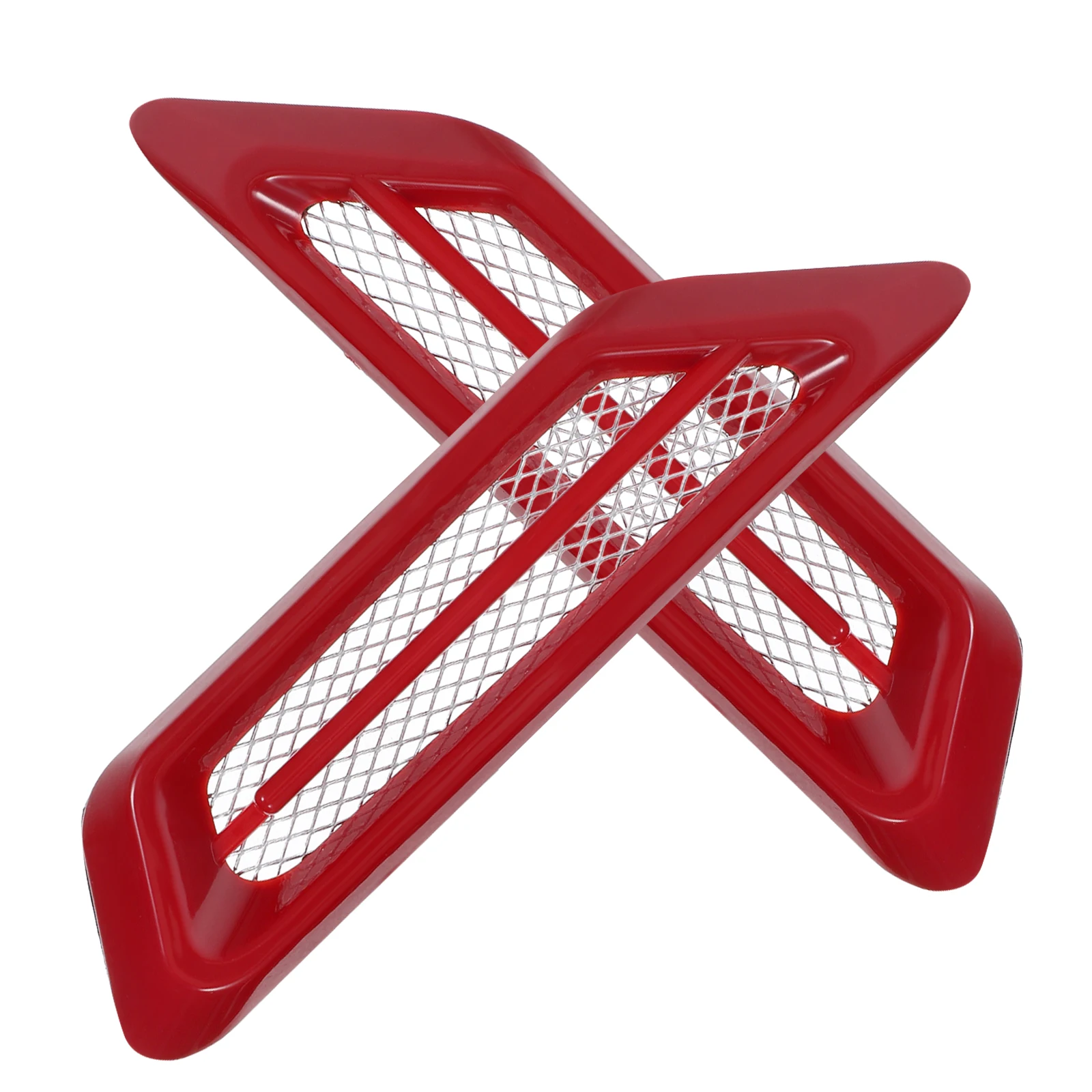 

2Pcs Vent Sticker for Car Hood Engine Intake Vents Trim ABS Material Easy Grill Decorative Air Vent Installation