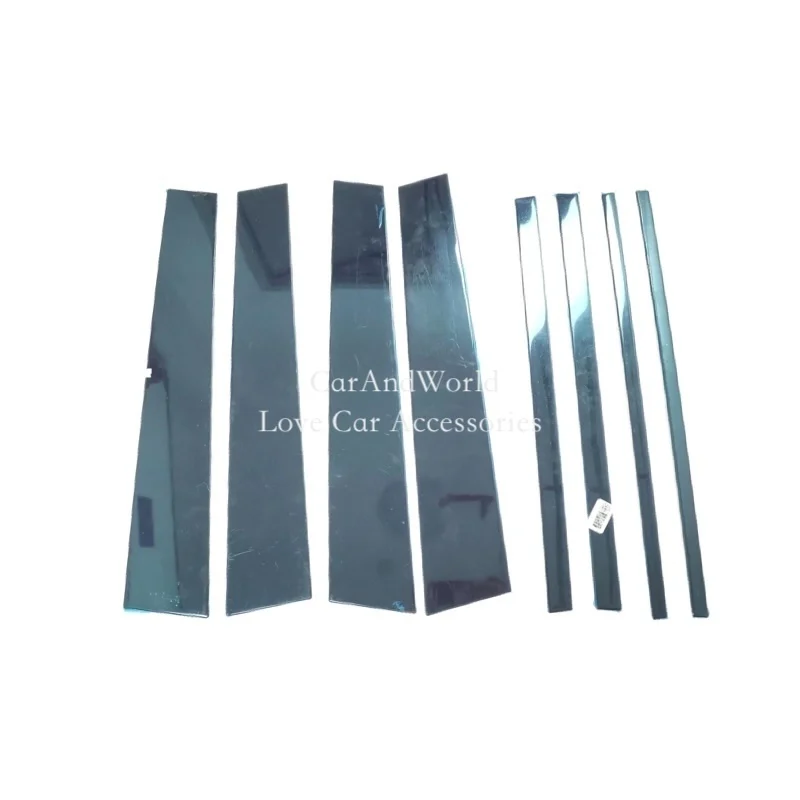Stainless Steel For Toyota Land Cruiser 2008-2021 Center Pillar Cover Car Window Trims Middle Column Frames Decorate Accessories