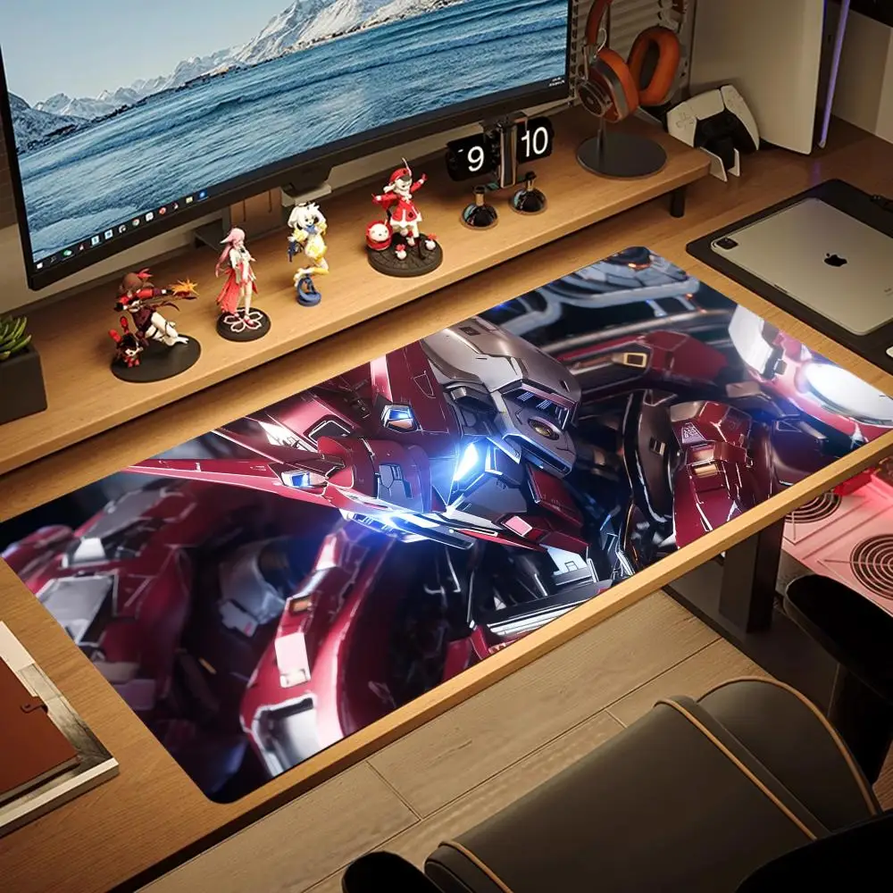 Mecha Warrior Mouse Pad Large MousePad XXL Gaming tablet keyboard Rubber Lock phone Desk Mat Computer Gamers carpet work office
