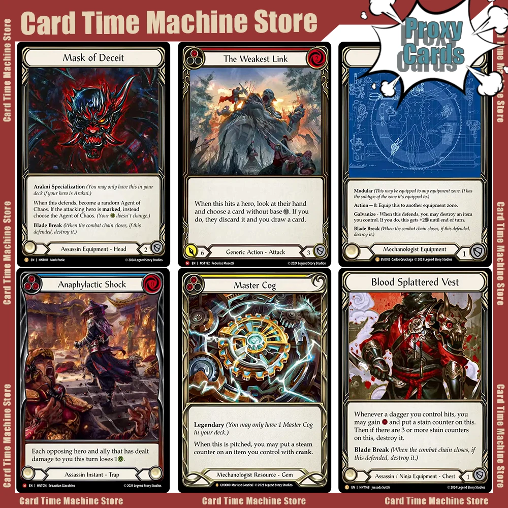 

Flesh and Blood Proxy Cards DIY Cards FAB TCG Game Collection Cards Barkskin of the Millennium Tree Schism of chaos Dragonscaler