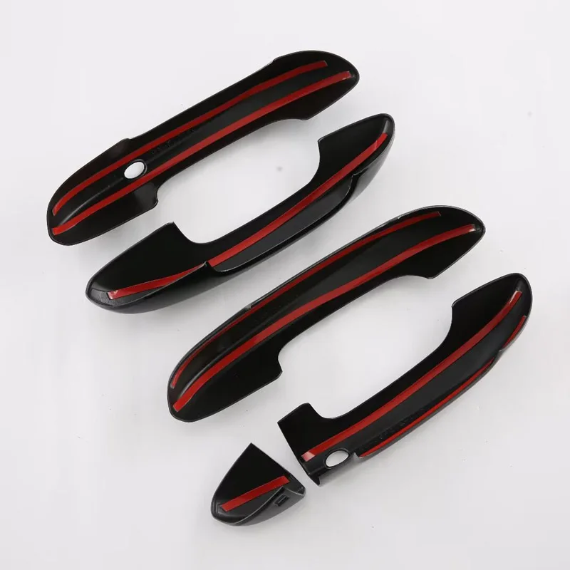 For MG ONE 2023 2024 ABS Carbon Black Car Side Door Handle Protection Cover Trim Sticker Styling Accessories