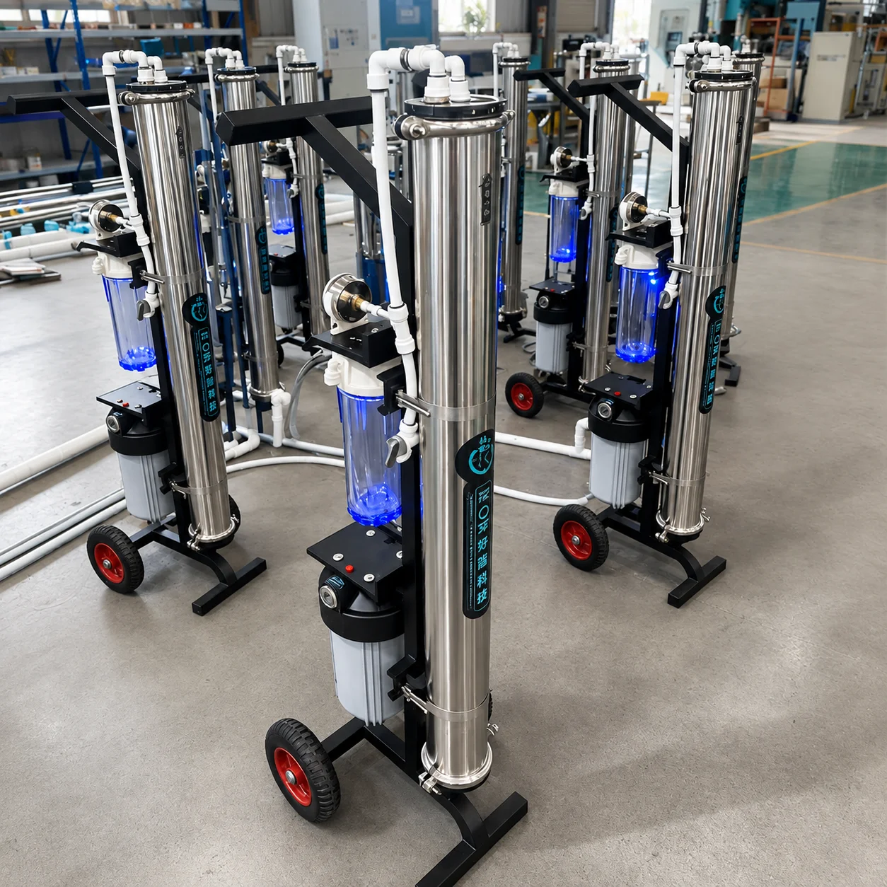 Portable Mobile Ro Machine Desalination Portability for Window Cleaning Machine Reverse Osmosis System Washing Solar Panelsgloba
