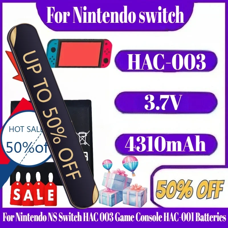 3.7 فولت HAC-003 HAC003 بطارية قابلة للشحن لنينتندو سويتش NS HAC 003 لعبة وحدة التحكم HAC-001 بطاريات 4310 مللي أمبير