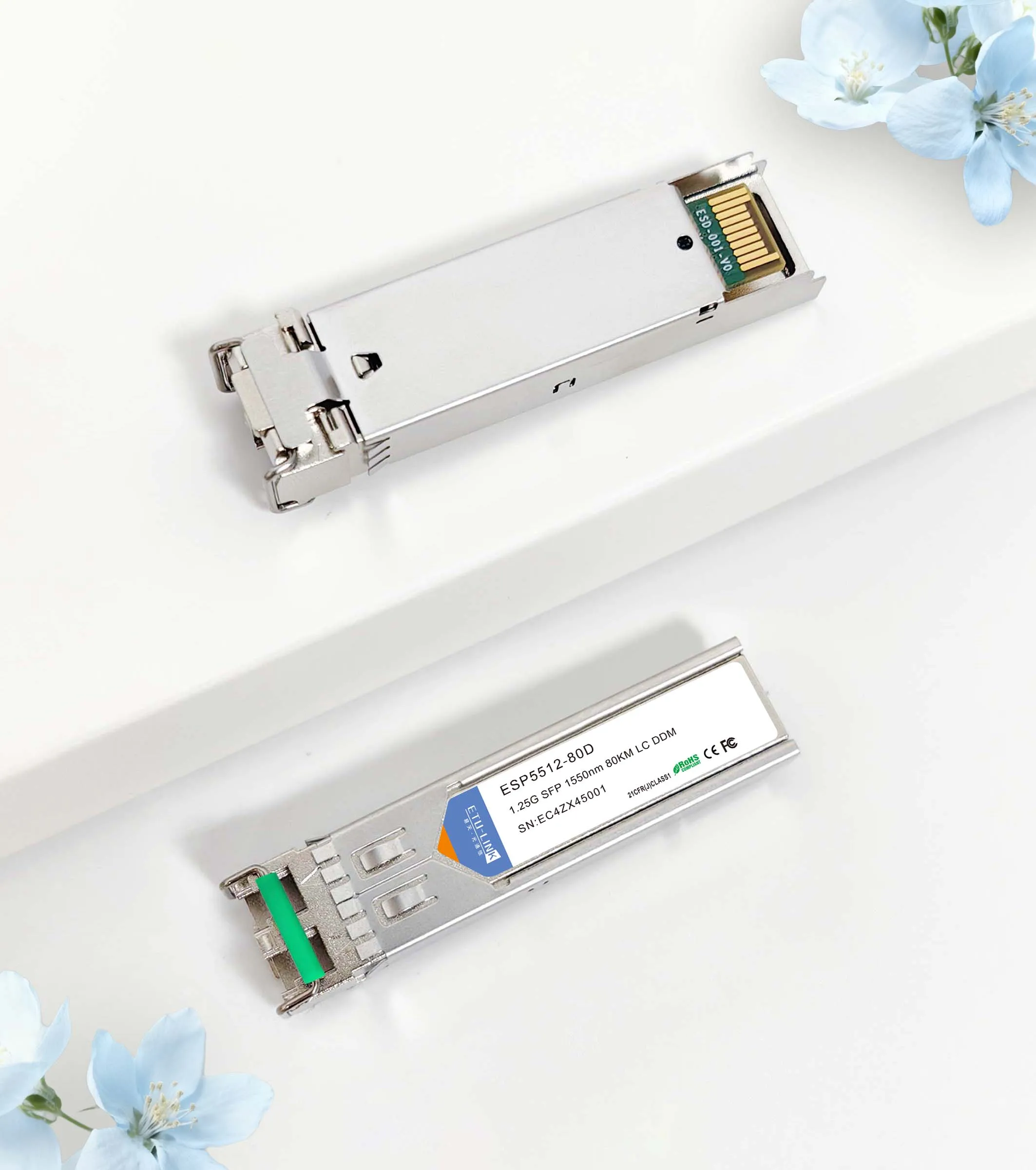 hit product1.25G SFP ZX 1550nm DDM 80KM LC Fiber Optical Transceiver SFP Modules