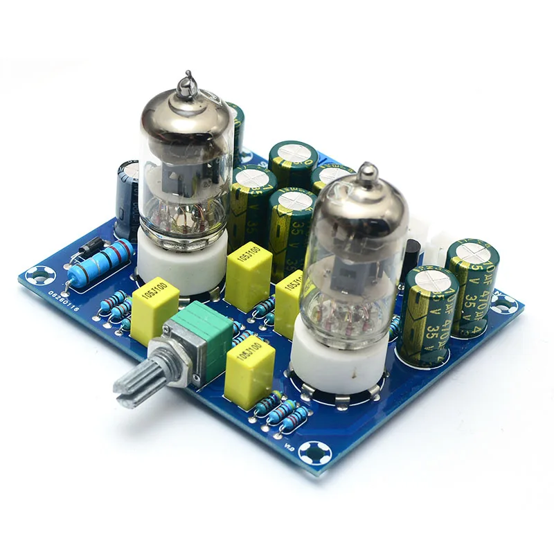 UNISIAN HIFI rura próżniowa przedwzmacniacz płyty 6J1 dobry dźwięk elektroniczny przedwzmacniacz bufora żółci AC12V do wzmacniacza domowego