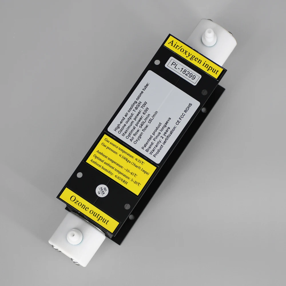 ملحقات آلة الأوزون ، أجزاء مولد الأوزون ، نهاية عالية سوداء ضيق الفجوة أنبوب الكوارتز ، CE ، FCC ، ROHS ، 7G ، 7g