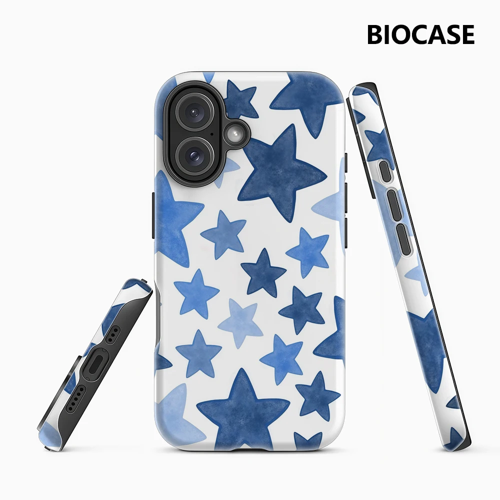 Blue Starry IPhone 17 Must-Haves Handyhülle für IPhone 17 16 15 14 13 12 Pro Max Plus Doppelschichtige Rückseite