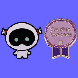 Creative Cartoon Astronaut Medallion Metal Badge Lovely Enamel Pin Men's Team Logo Brooch Accessories Given Friend And fans Gift