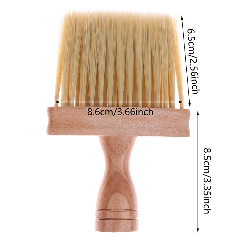 Professional Soft Neck Face Duster Brush Barber Hair Clean Hairbrush Beard Brush Salon Cutting Hairdressing Styling Tool