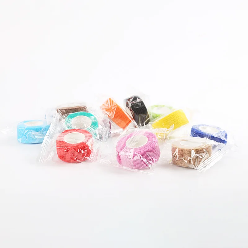 1 Roll Self Adhesive Elastic Bandage 4.5m Colorful Sports Wrap Tape for Finger Joint Knee First Aid Kit Pet Tape