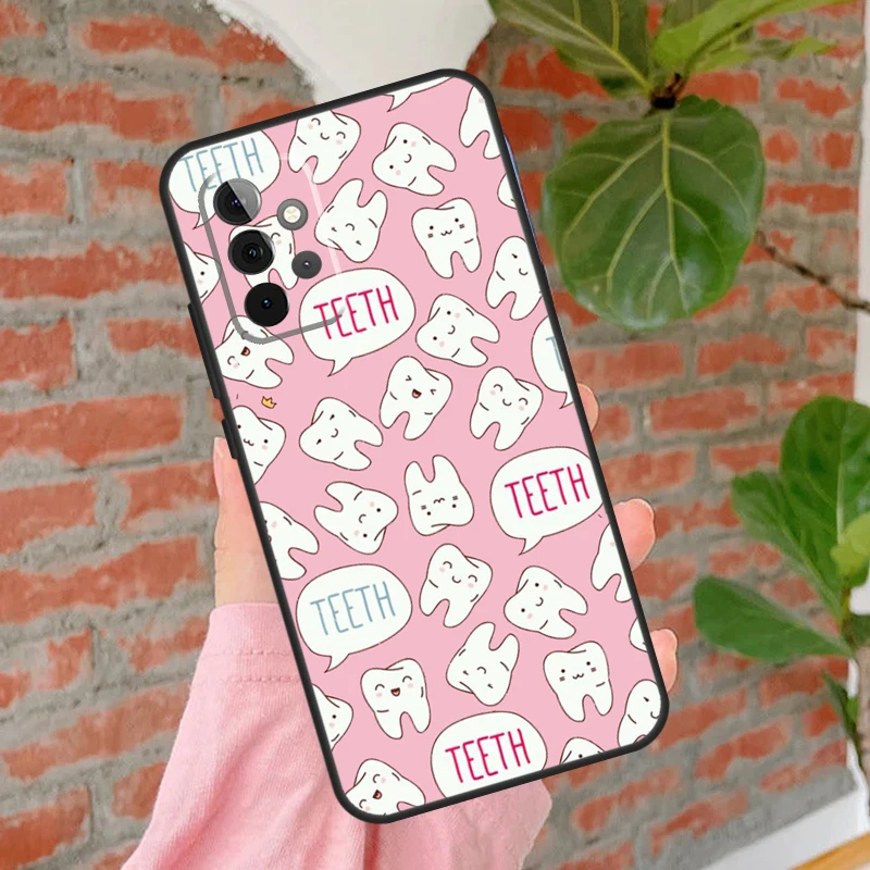 Dentist Dental Tooth Nurse Phone Case For Samsung Galaxy A55 A35 A25 A15 A52 A32 A12 A51 A71 A13 A33 A53 A14 A34 A54