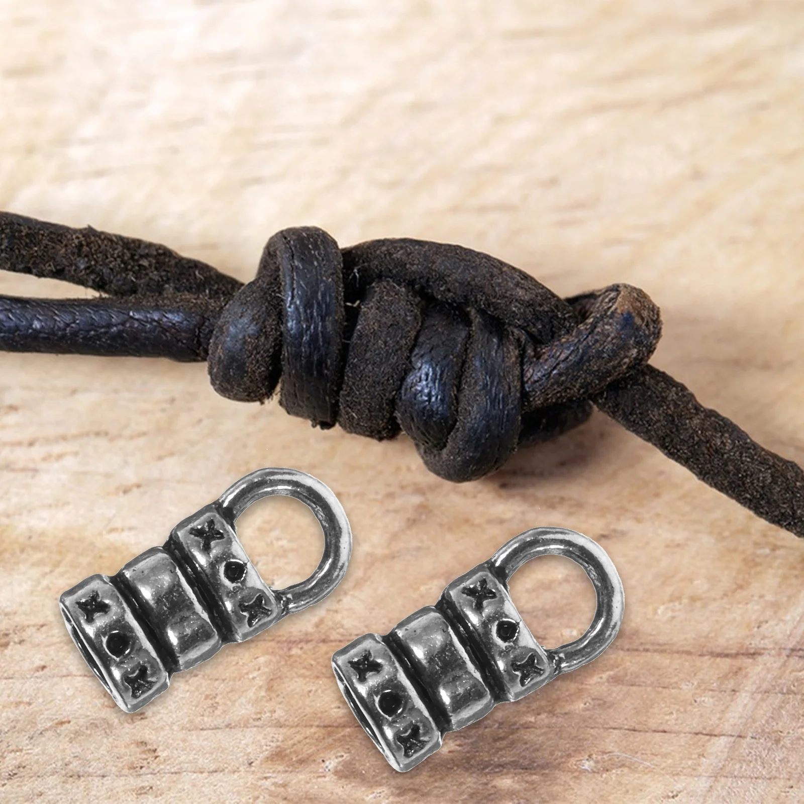 

100Pcs Alloy DIY Bracelet Connection Clasp Vintage Bucket Necklace Buckle for Jewelry Making Keychain Lanyard Strap