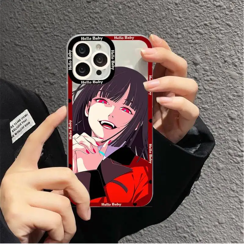 Japońskie anime Kakegurui Jabami Yumeko Etui na telefon do iPhone 11 12 13 Mini Pro Max 14 Plus Pro Max Obudowa