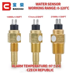1/2 NPT 21mm Thread Diesel Engine Oil Temperature Sensor Water Temperature Sensor for Generator Set