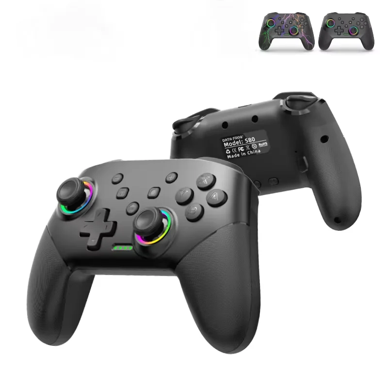Drahtloser Controller für Switch OLED/Lite & Switch 2 Console Pro Gamepad mit 1000 mAh Akku, programmierbarer Turbofunktion