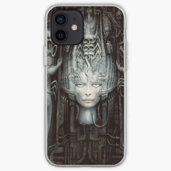 Hr Giger Li Painting iPhone Tough Ca Phone Case, Customembroidered pour iPhone X XS Poly Max 6 6S 7 8 Plus 11 12 13 14 Pro Max Mini