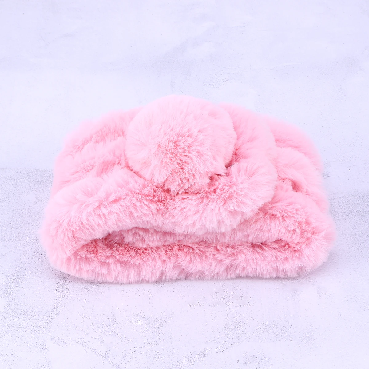 

Warm Winter Rabbit Scarf Shawl For Women Soft Lightweight Wrap Winter Scarf For Women Travel Evening Party Gift Light Pink