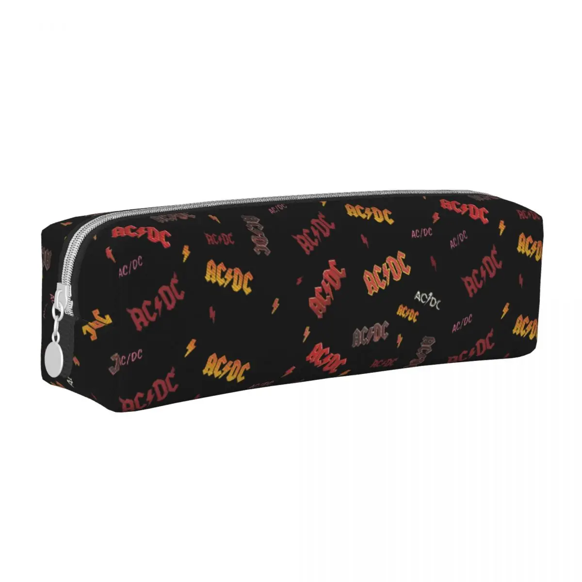 Rock Band Heavy Metal Pencil Case ACs Music DCs Pen Pencil Bags for Student Large Storage Students School Cosmetic Pencil Pouch