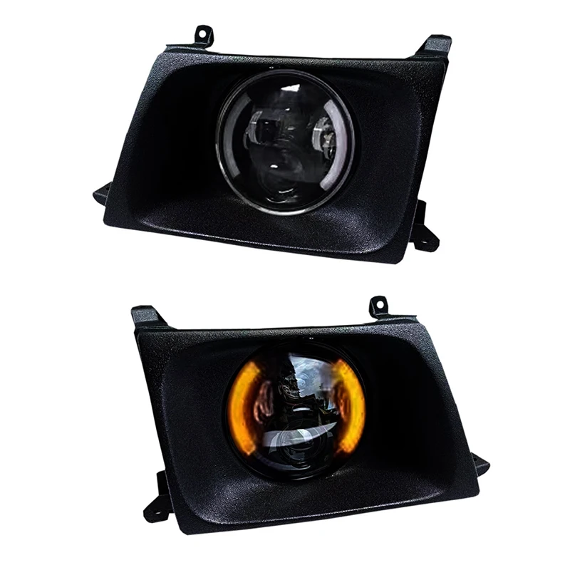 Customized Full LED Headlights For Toyota 4500 LC100 Bi-xenon Projector Lens Front Lamps With DRL view 4