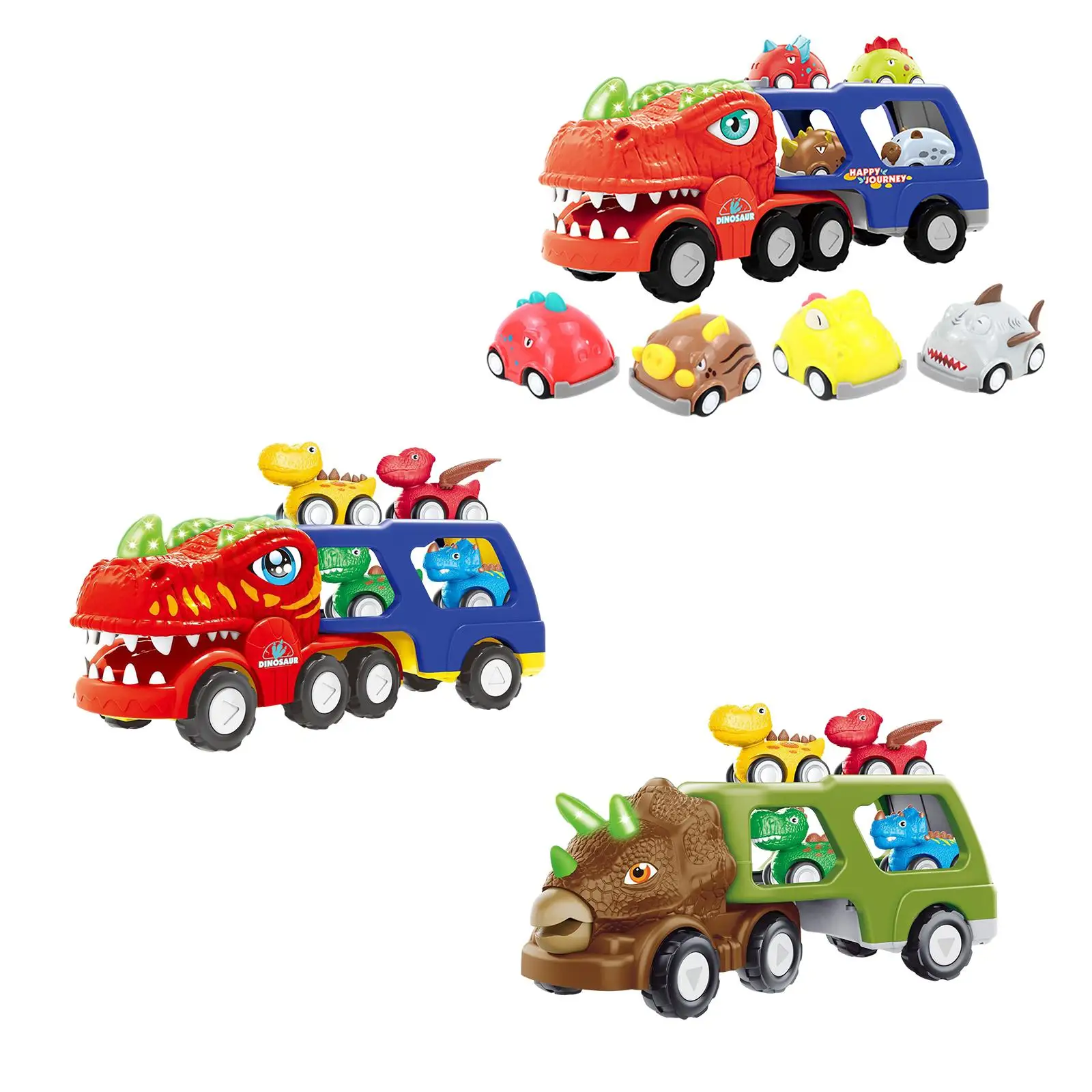 Dinosaur Truck Toy Novelty Educational Toy with Light and Sound for Ages 3 Year