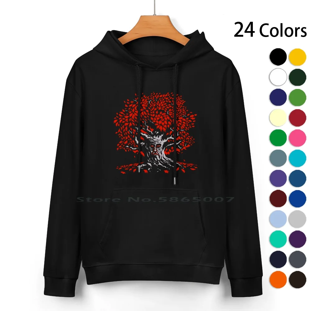 Winterfell Weirwood Pure Cotton Hoodie Sweater 24 Colors Weirwood Tree Westeros Winterfell Heart Godswood George Song Ice Fire