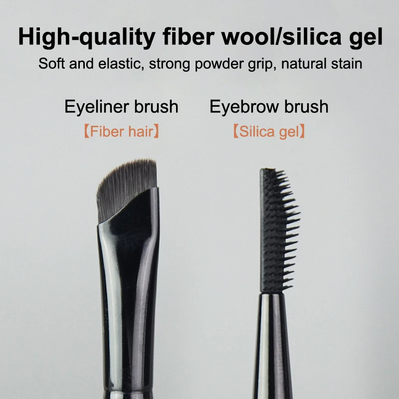 Brosse à sourcils en Silicone, lame Eyeliner, Angle fin, Oblique, sous les yeux, brosse de détail précise, outil de maquillage et de beauté
