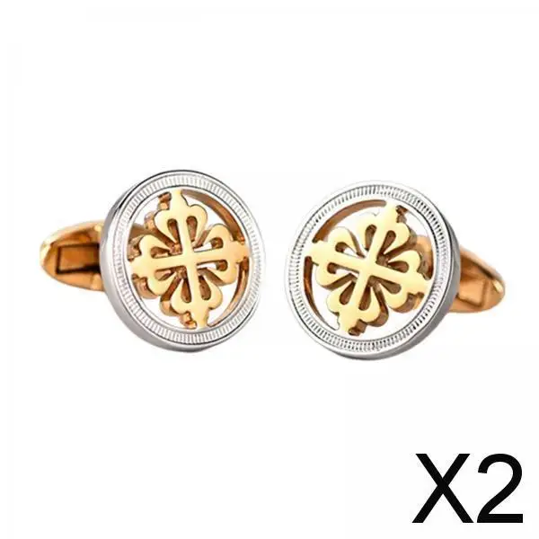 

2 классические круглые запонки для рубашки, для свадьбы или годовщины